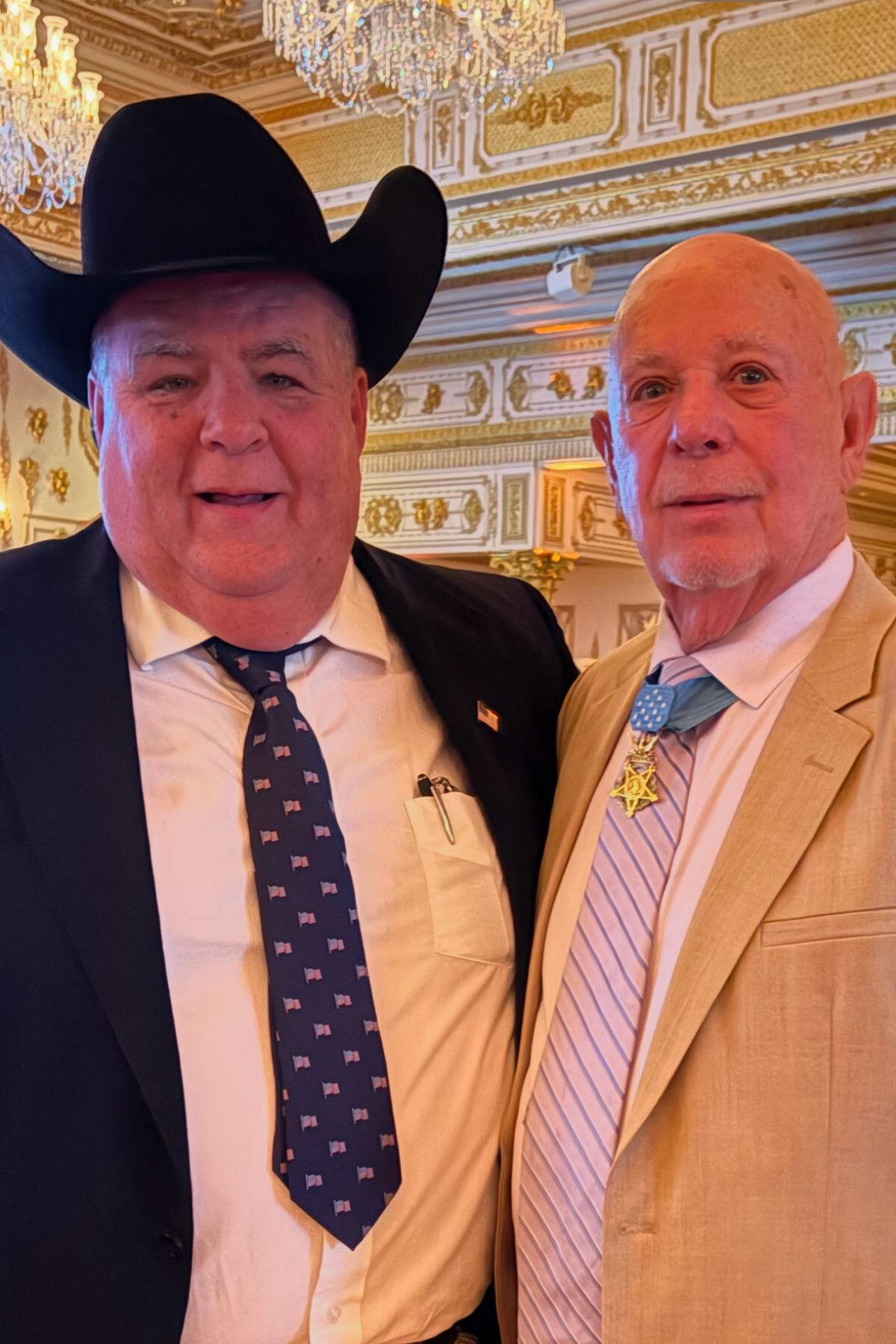 Toby Tyler of the Nigro Brothers with Medal of Honor recipient Gary Littrell